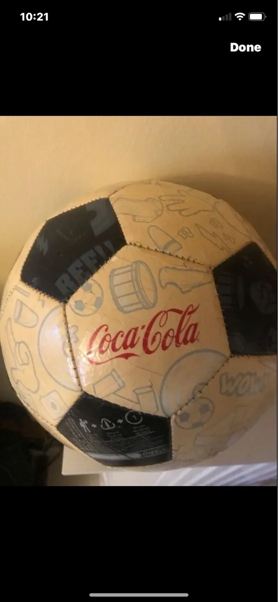 2012 Multi Illustration Coca Cola Football - Image 1