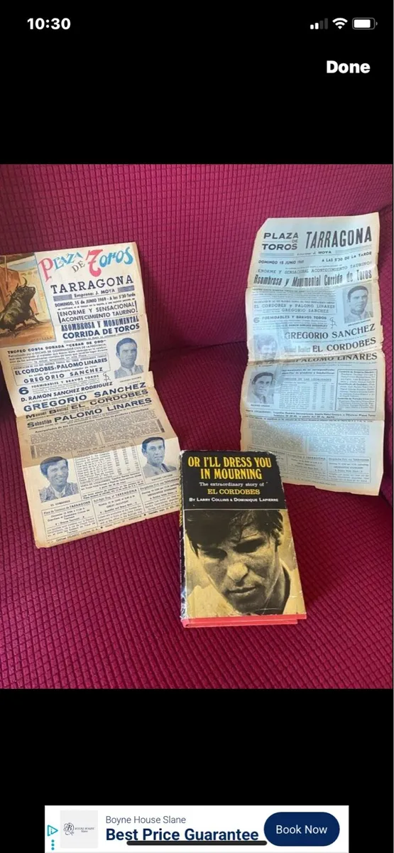 Vintage Spanish Bullfighting Memorabilia - Image 2