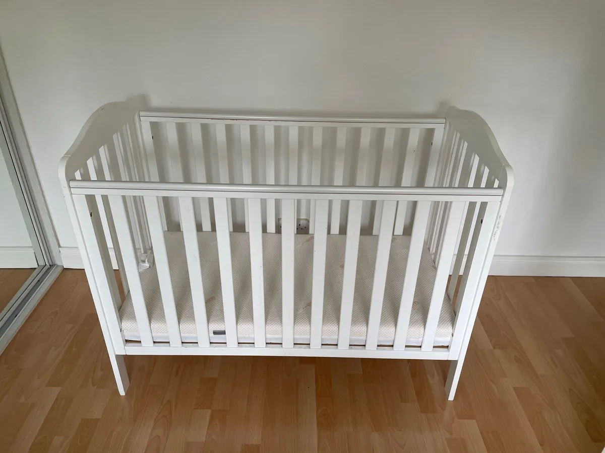 Baby Cot and Mattress - Image 1