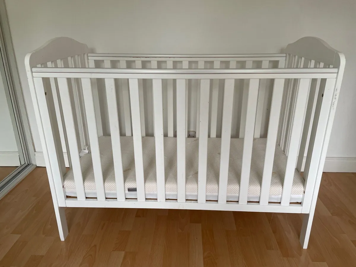 Baby Cot and Mattress - Image 2