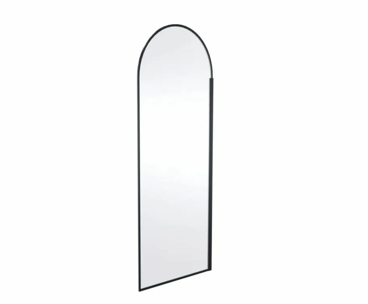 Hudson Reed Arched Wetroom Screen - Black - Image 2