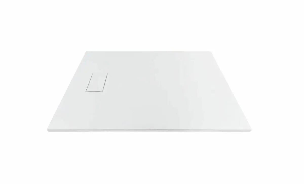 Bathshack 1200x800 Slate-Effect White Shower Tray