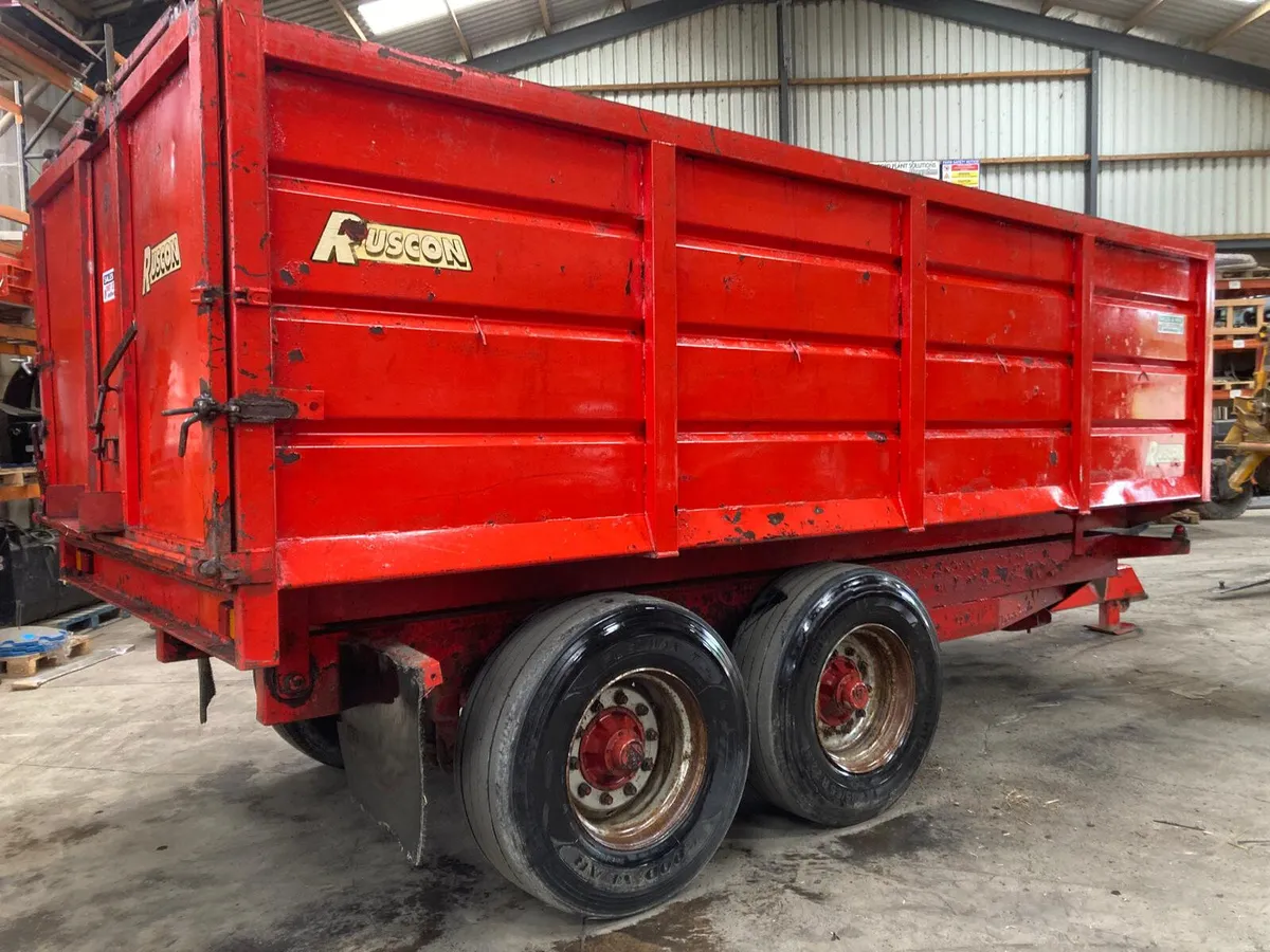 Ruscon 18ft trailer.  2006 .Grain.  Super singles. - Image 2