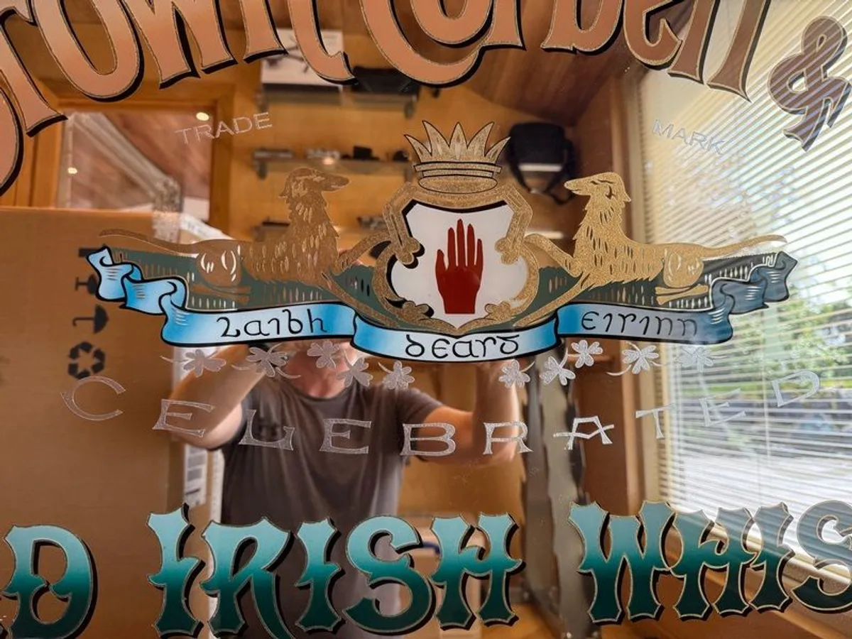 Pub Mirror Brown Corbett & Co - Image 1