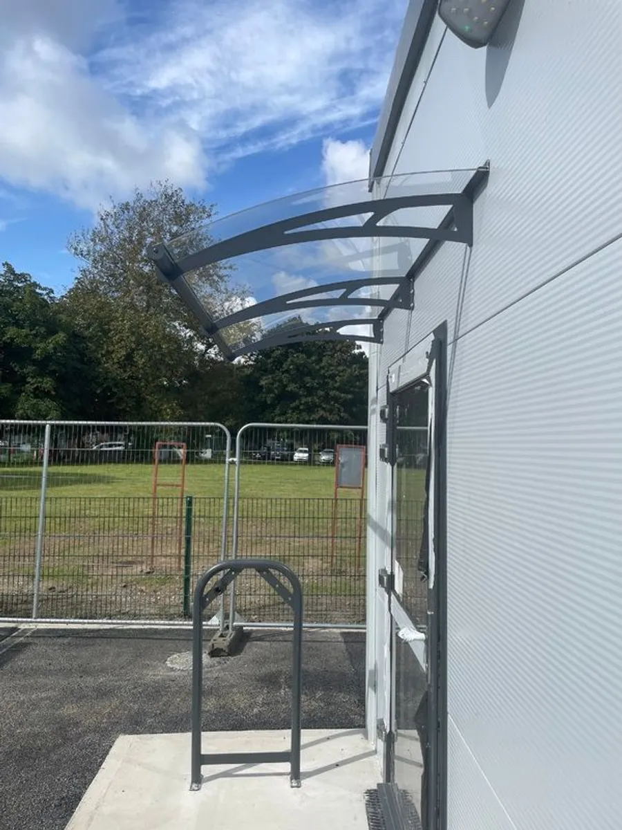 Door Canopy - High Impact Clear Acrylic Roof - Multiple Sizes - For Homes & Modular Builds - Nationwide Delivery Across Ireland - Image 1