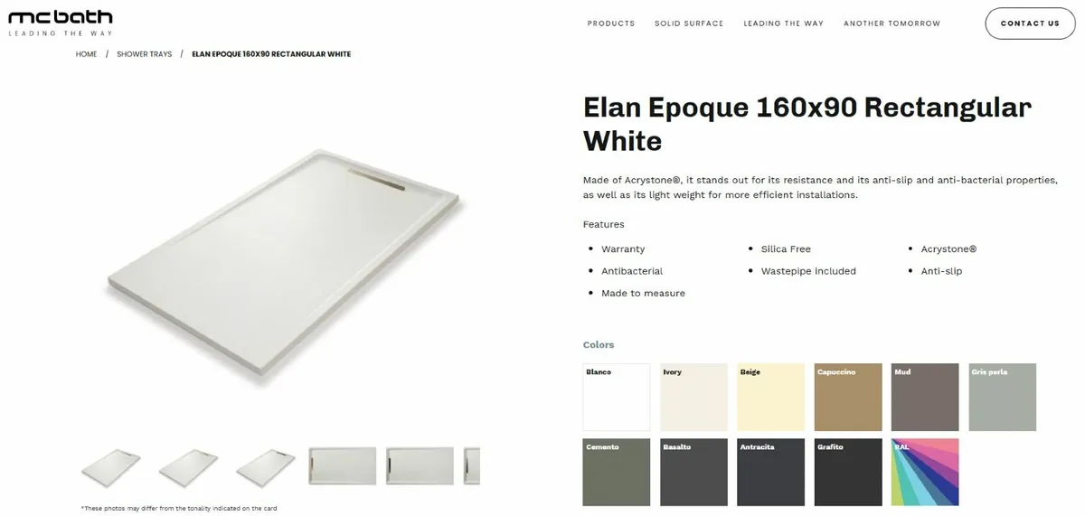 🛁 Brand New  Shower Tray – 160x90cm - Image 2