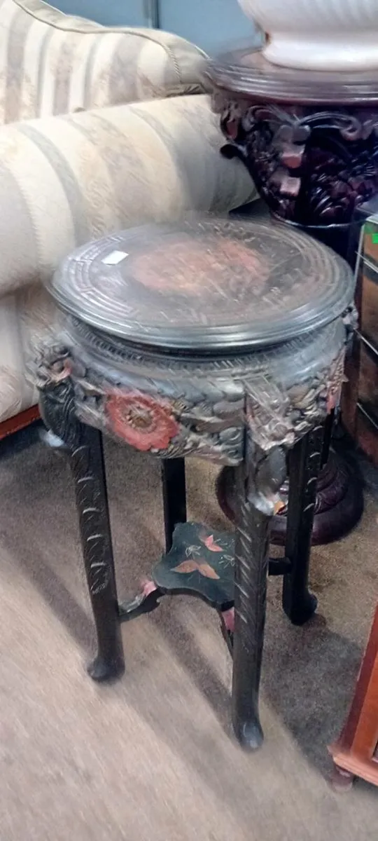 Victorian Carved Plantstand - Image 2