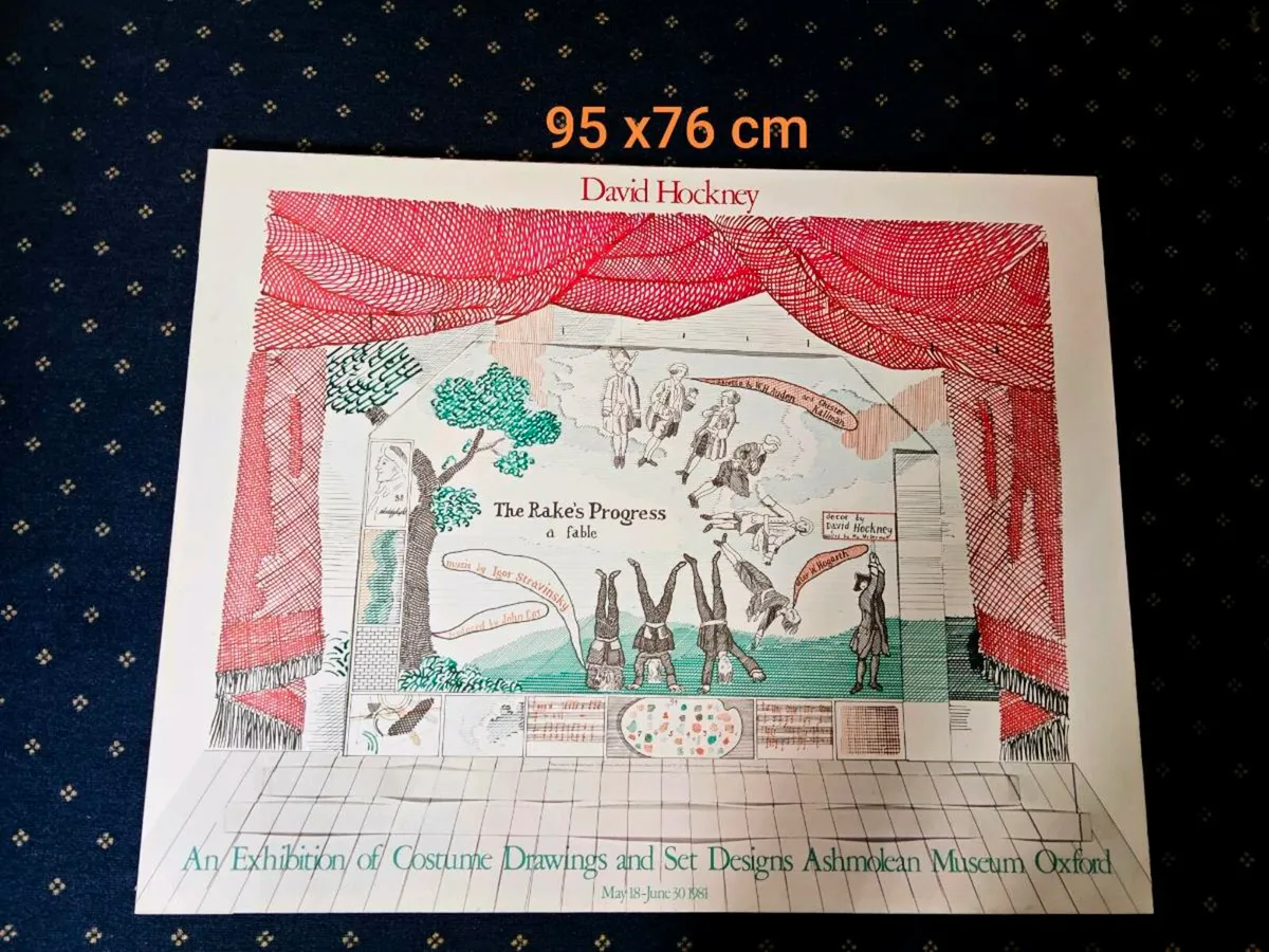 David Hockney exhibition poster - Image 1