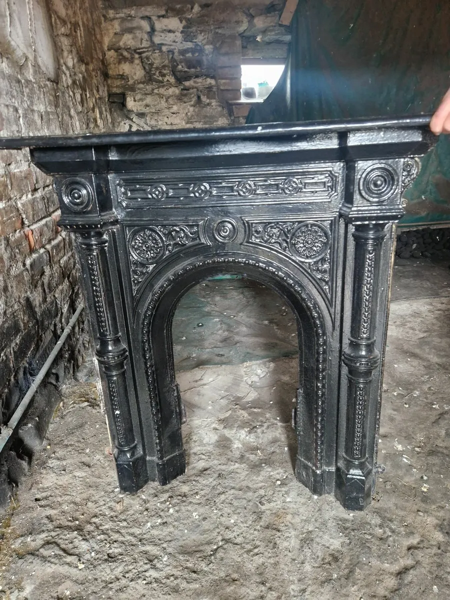 Vintage Cast Iron Fireplace - Image 2