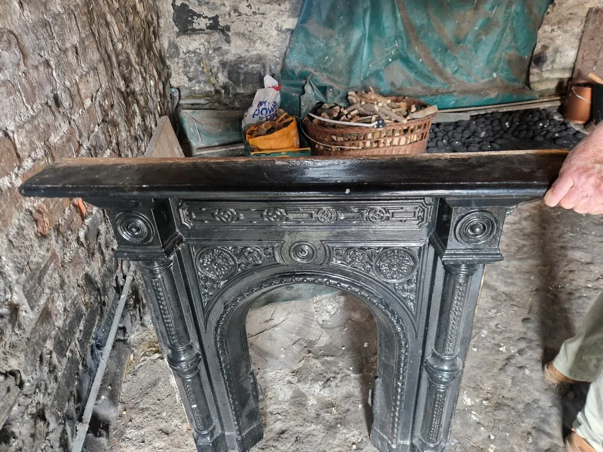 Vintage Cast Iron Fireplace - Image 3
