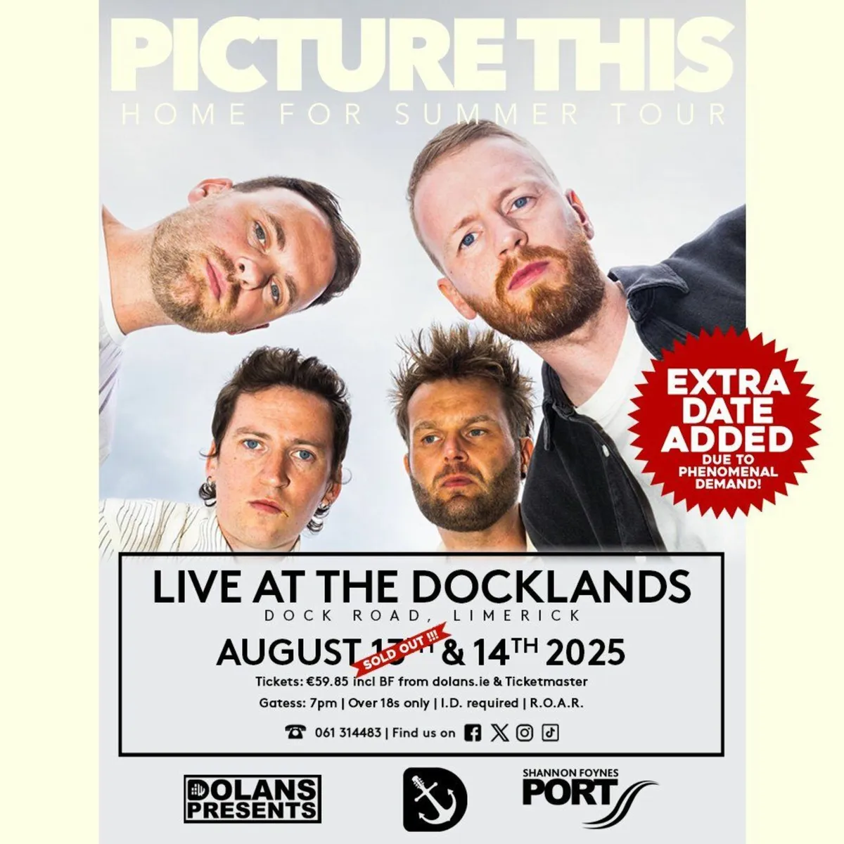 2 Picture This Tickets Live at Docklands Limerick