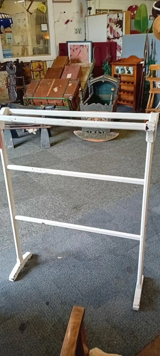 Victorian Painted Towel Rail - Image 1
