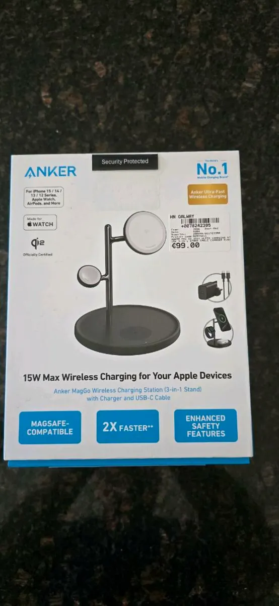 ANKER - 15W MAX WIRELESS CHARGER FOR APPLE - Image 1