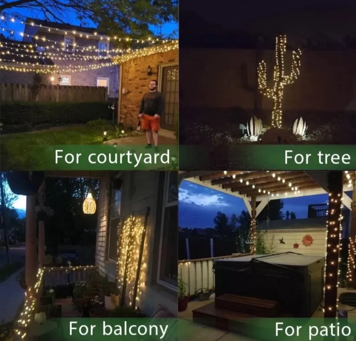 22 Metre 200 Solar Powered Garden String Lights - Image 3
