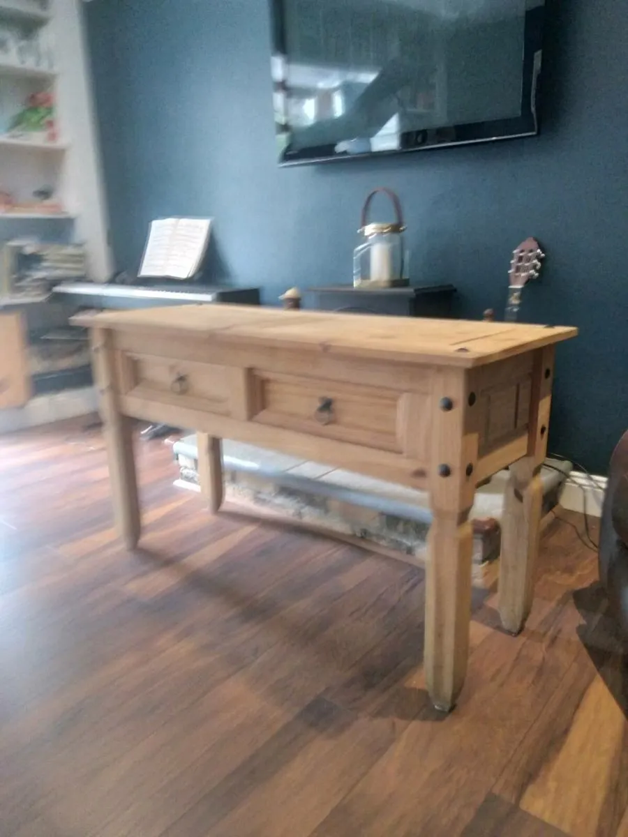 Solid wood side table. - Image 1