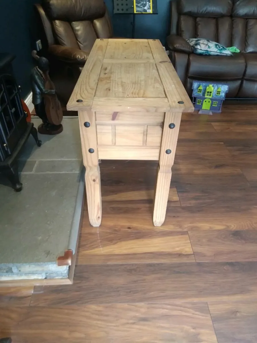 Solid wood side table. - Image 2