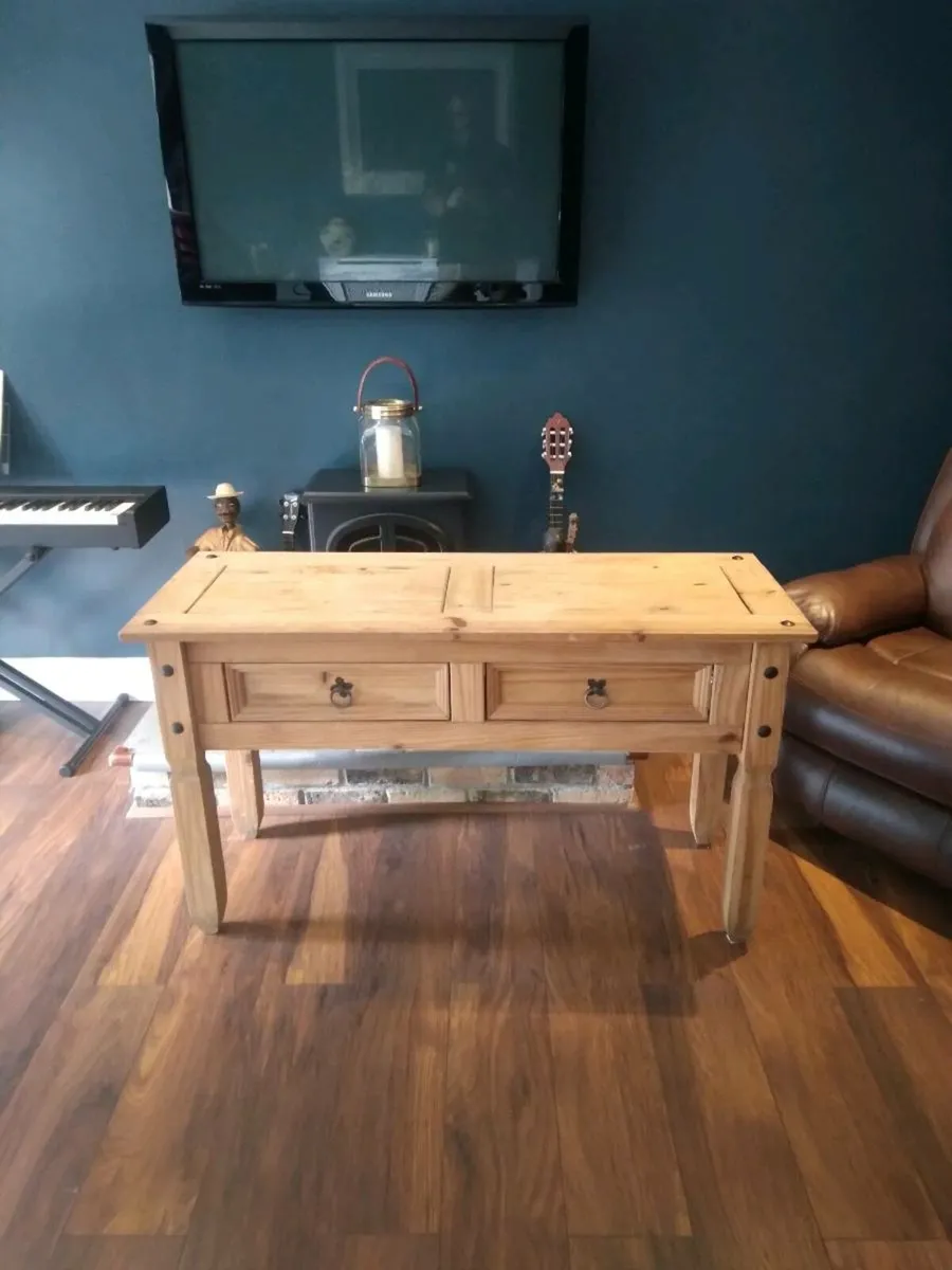 Solid wood side table. - Image 3