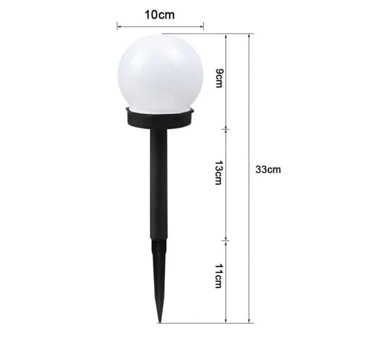 8 x Solar LED Garden Globe Lights NEW - Image 4