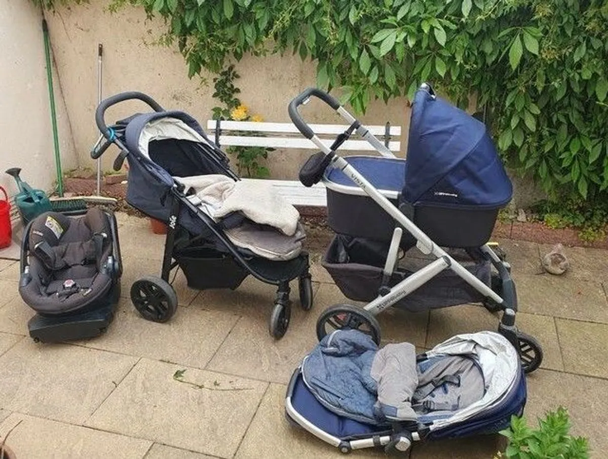 Complete Uppa Baby Vista Travel System Buggy + Joie Stroller - Image 2