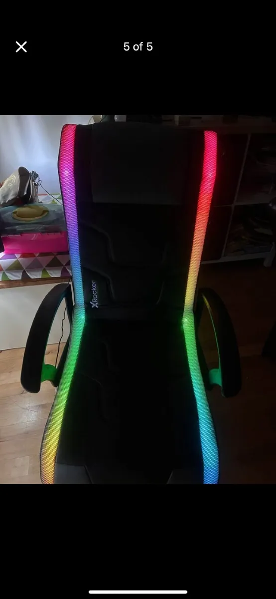 RGB - Subwoofer X-Rocker Gaming Chair - Image 1