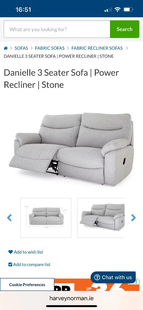 Power recliners 3 & 2 seater sofas - Image 1