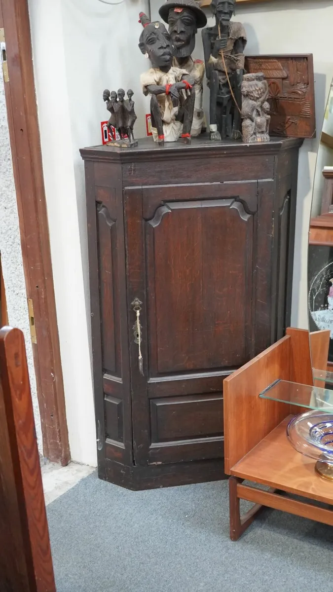 Antique Corner Cabinet - Image 1