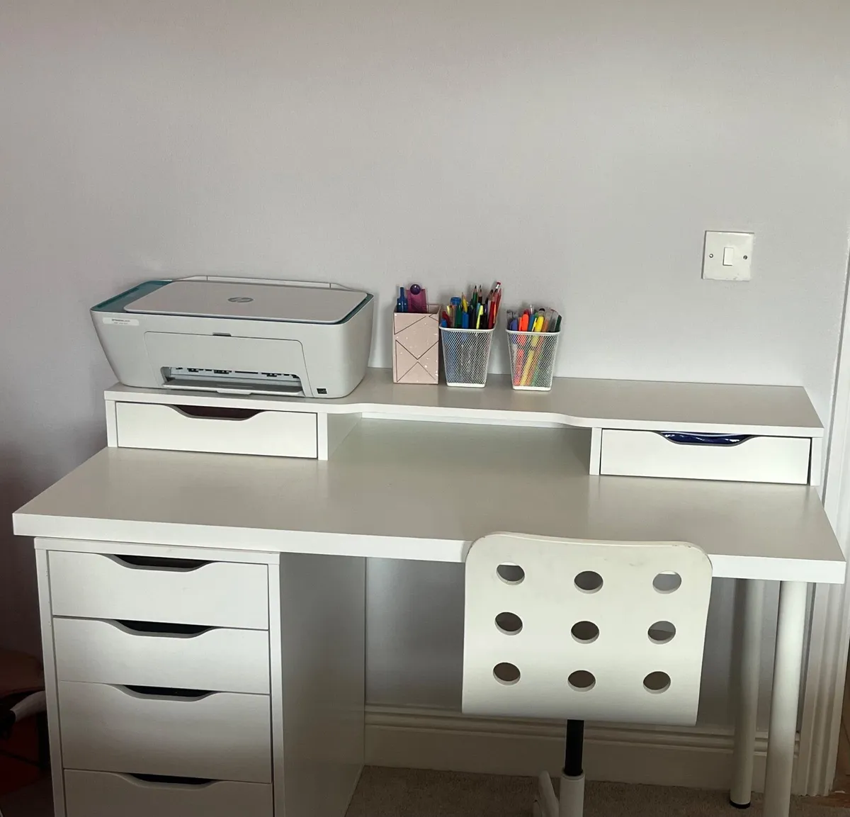 Desk, Add on unit  & Chair