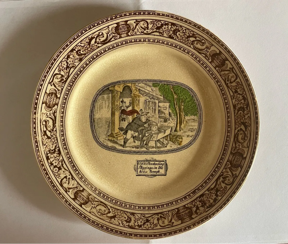 Vintage Ironstone ‘Dickens’ Plate - Image 1