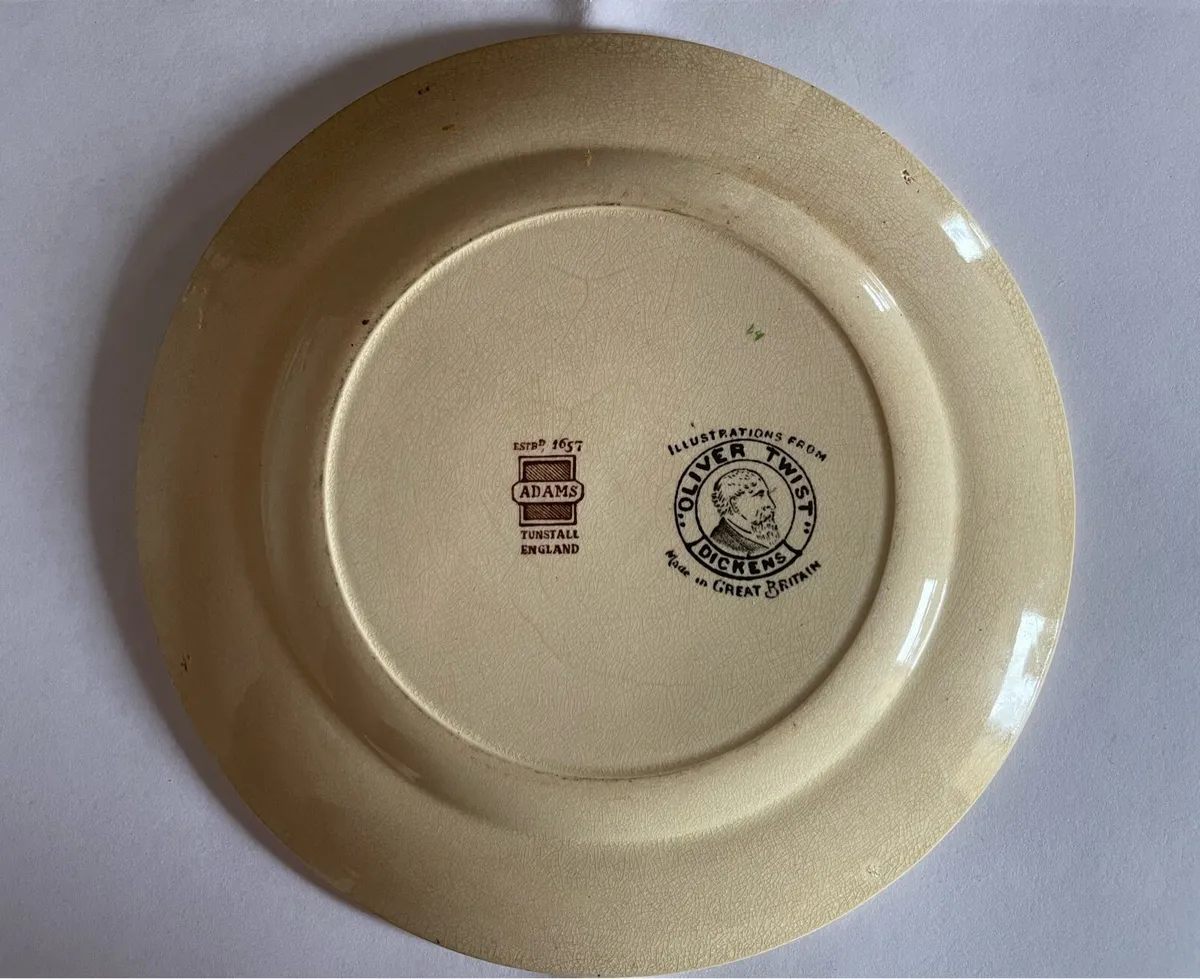 Vintage Ironstone ‘Dickens’ Plate - Image 2
