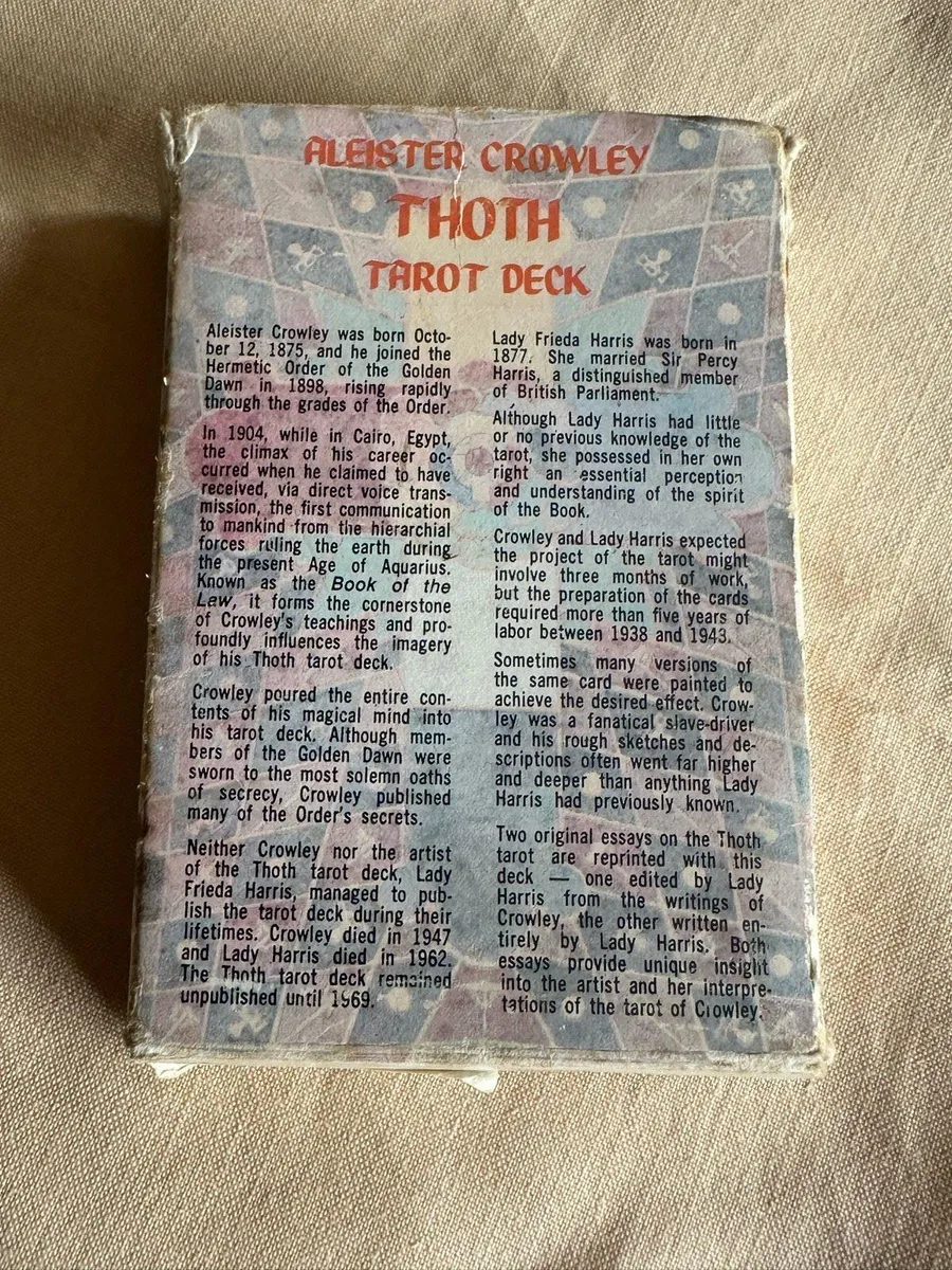 Aleister  Crowley Toth tarot cards - Image 3
