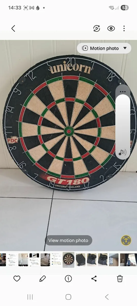 Dart board