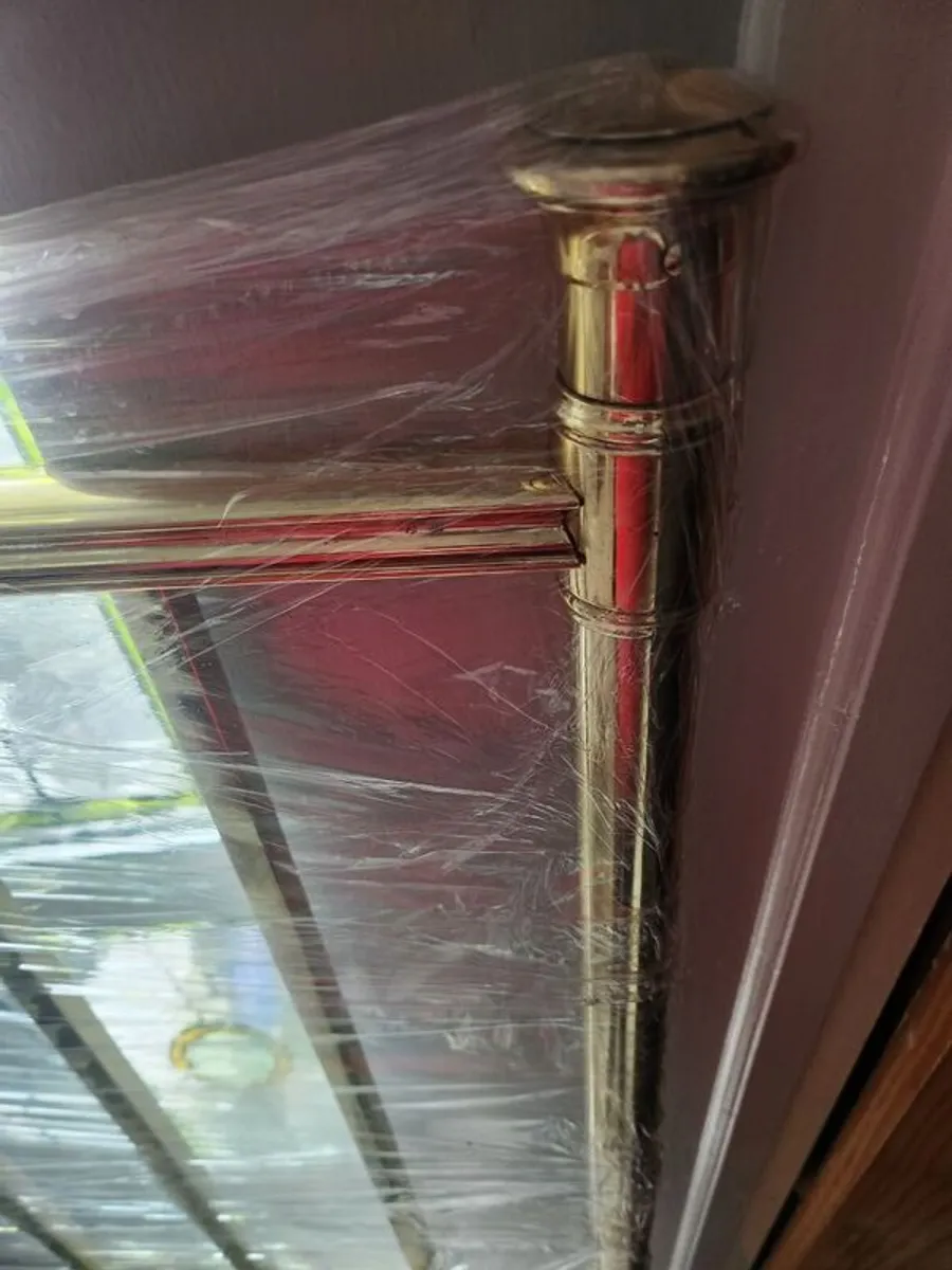 VINTAGE double brass bed - Image 2
