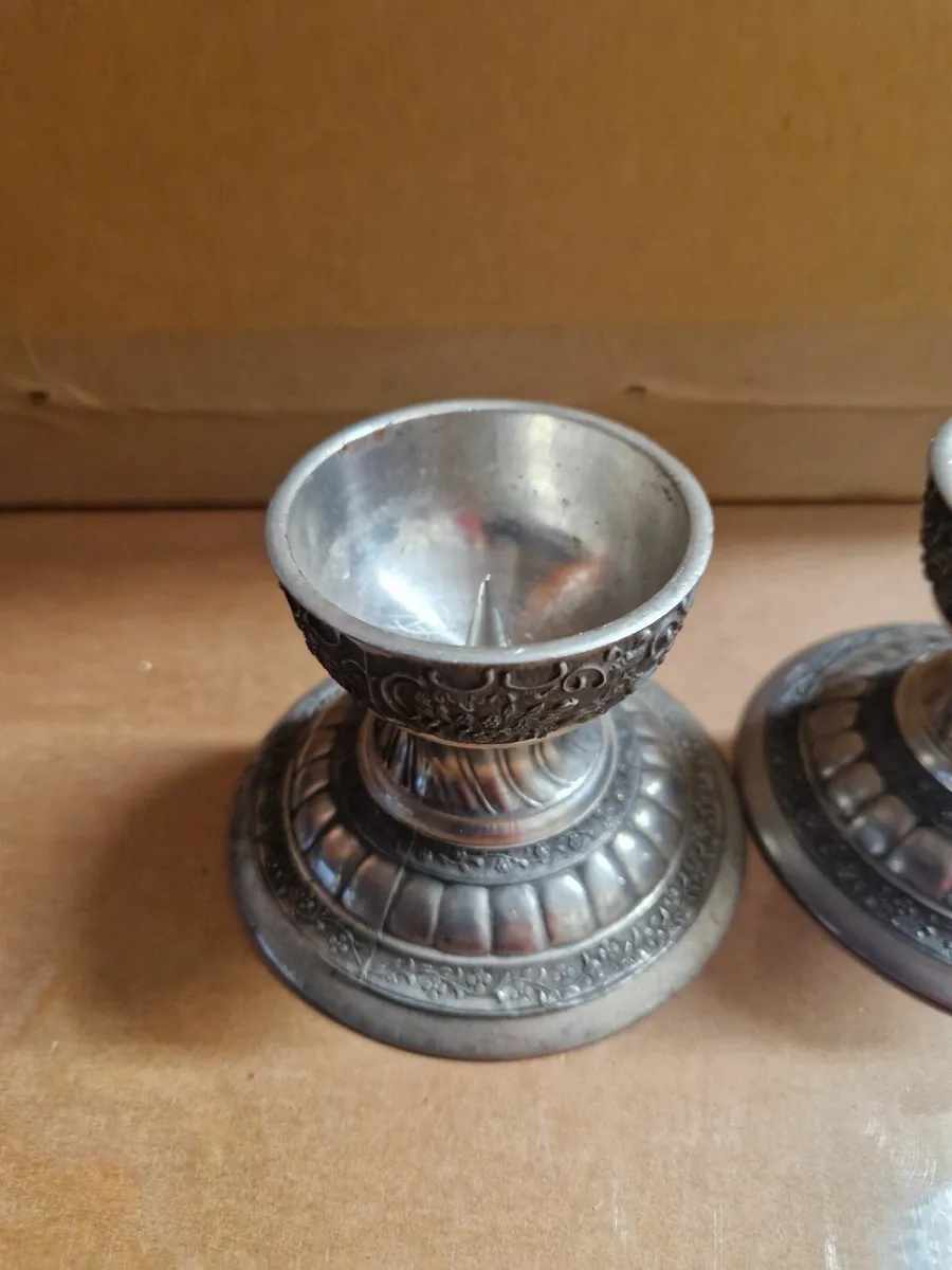 Mullingar Pewter Candle Holders - Image 3