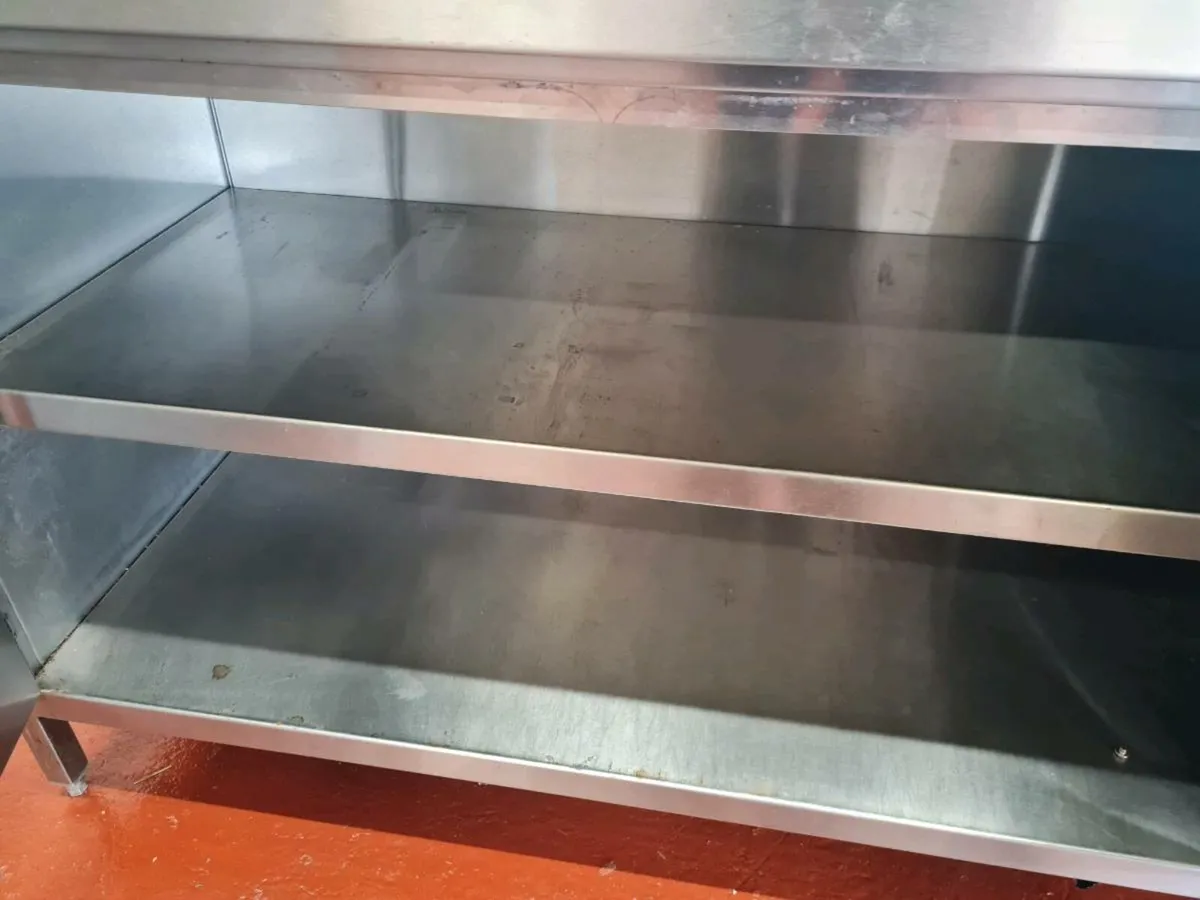 Stainless steel 3 Door Counter Table - Image 2