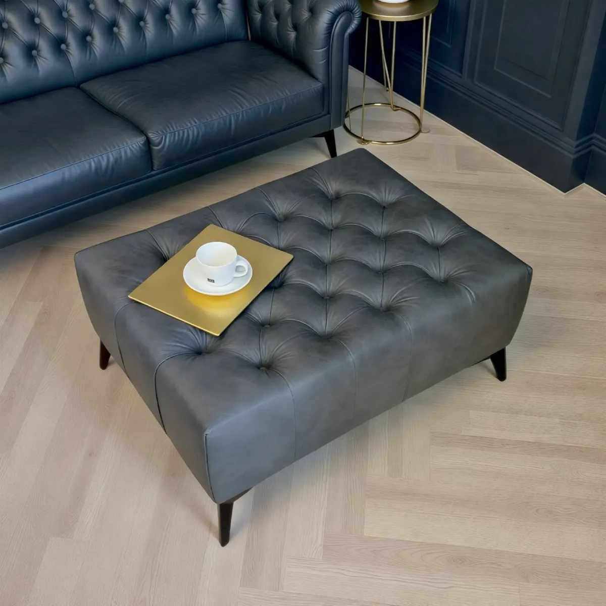 Chesterfield Coffe Table  Eco Leather - Image 3