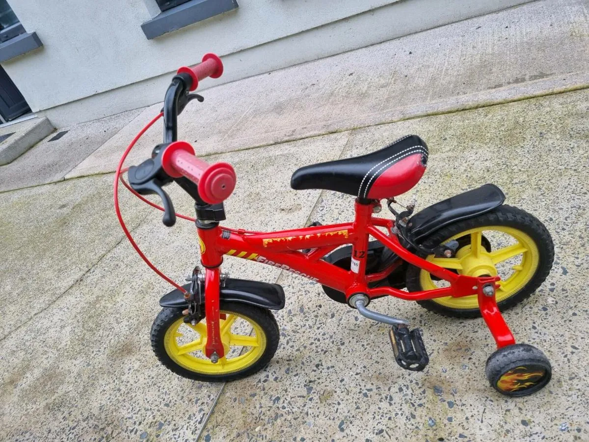 Kids Fireman Sam bike - Image 1