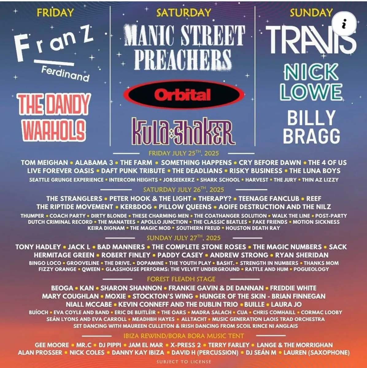 Forest Fest Festival weekend and campervan tickets