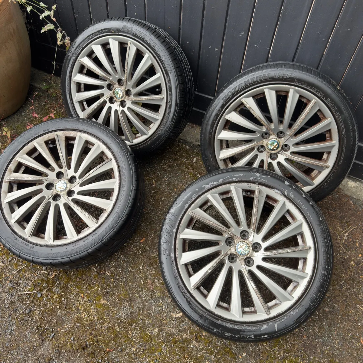 Alfa Romeo 147 Alloy Wheels + Tyres 17" 215/45R17 - Image 1