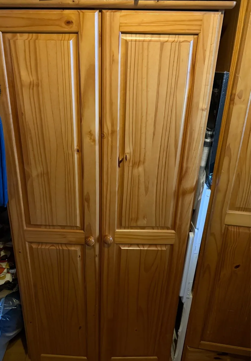 2 Pine Wardrobes - Image 1