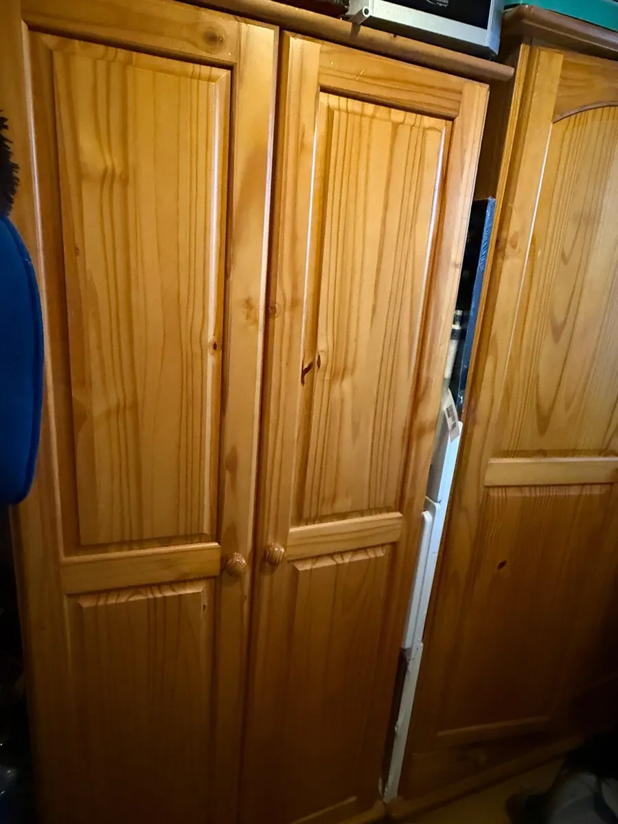 2 Pine Wardrobes - Image 2