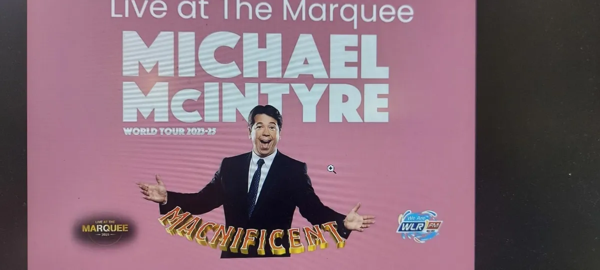 Michael McIntyre Tickets x 2  😉Cork Sat 26th July - Image 1