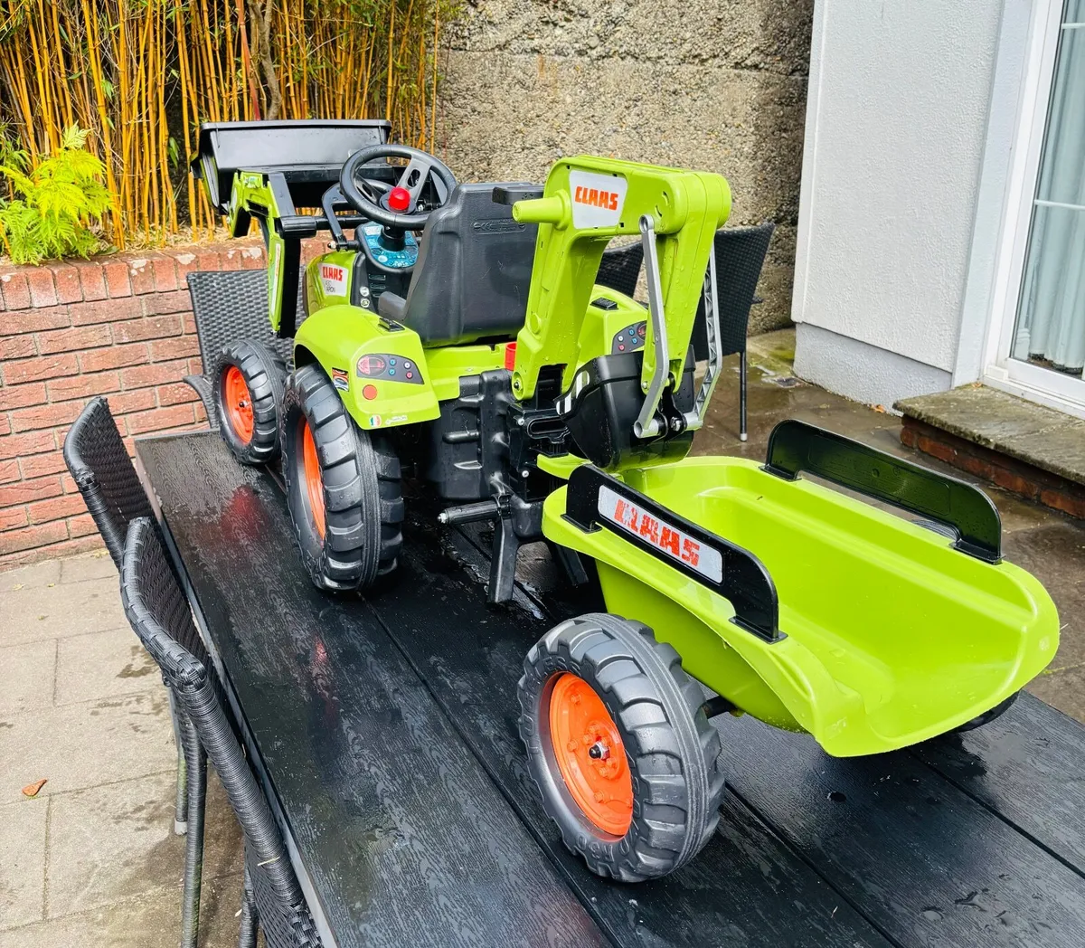 Backhoe Ride On with Excavator and Trailer (CLAAS) - Image 1