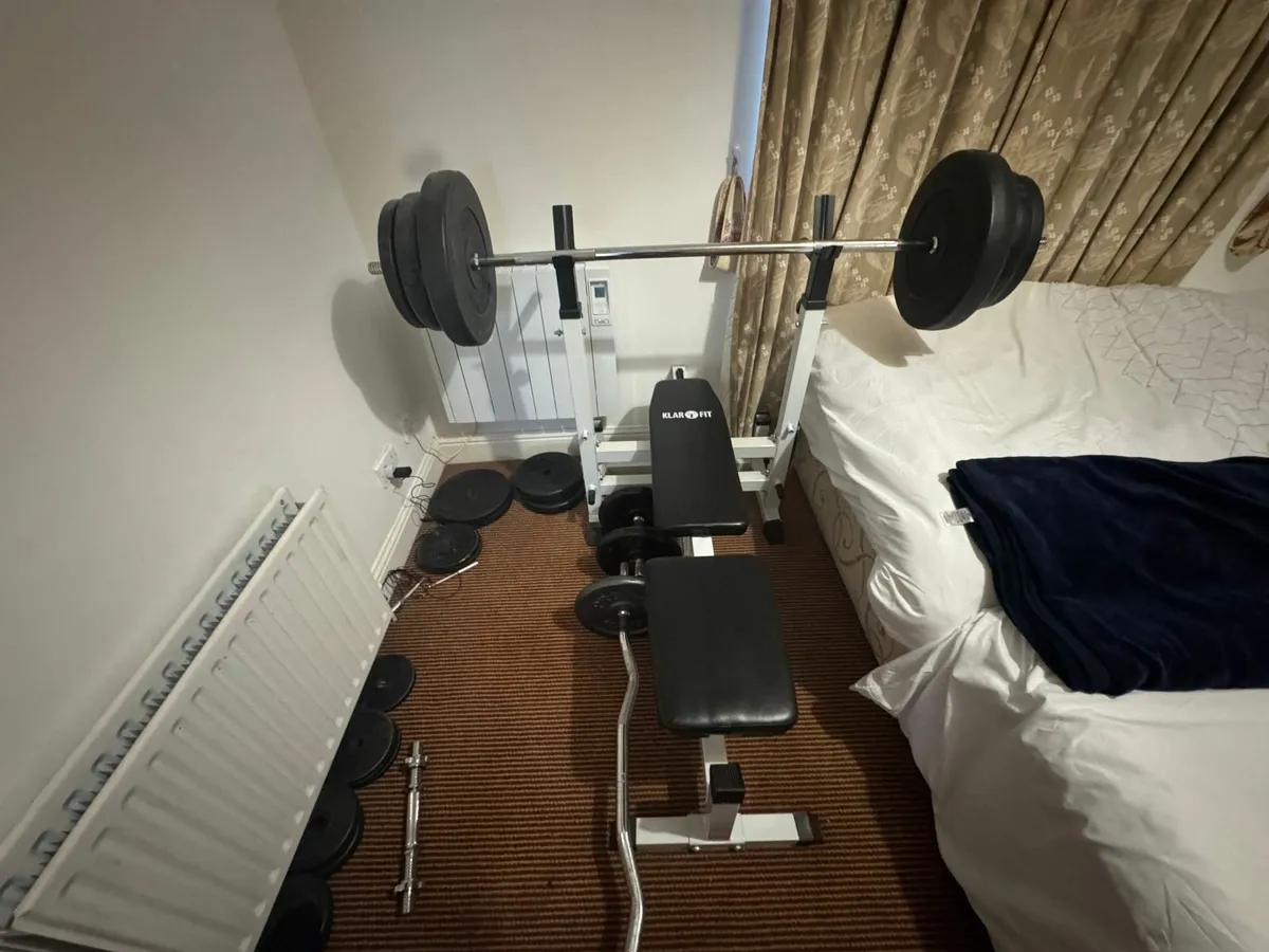 Weight Set -183kg of Weights + Bench and Bars