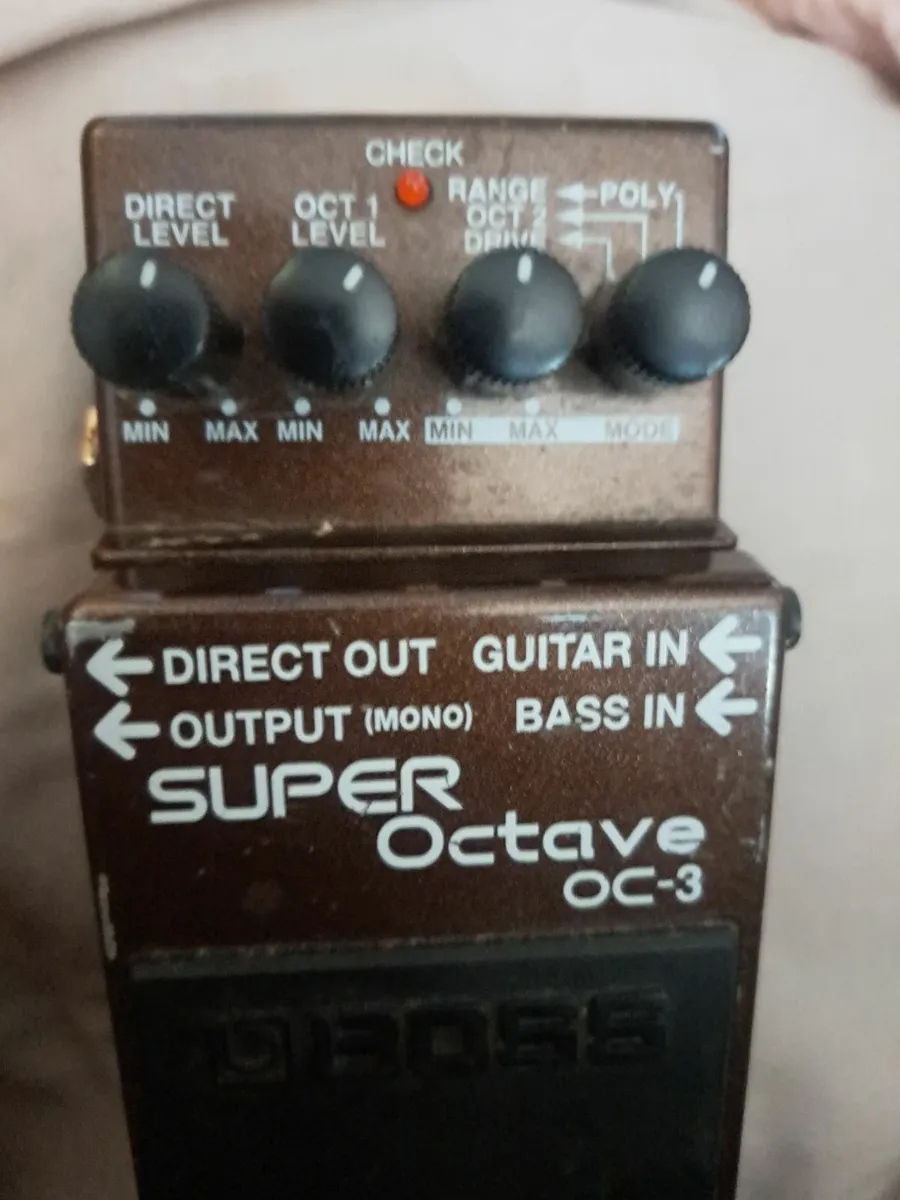 Boss octave pedal