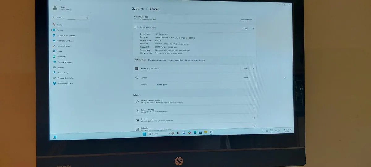 AiO EliteOne800 Touchscreen Win11 - Image 3