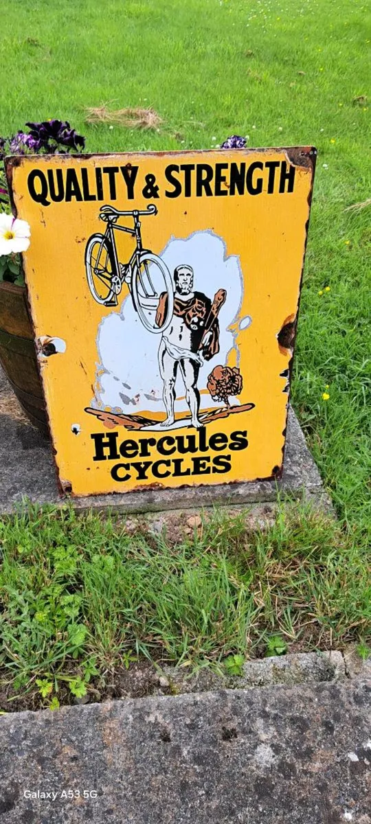 Large  herculeys metal sign