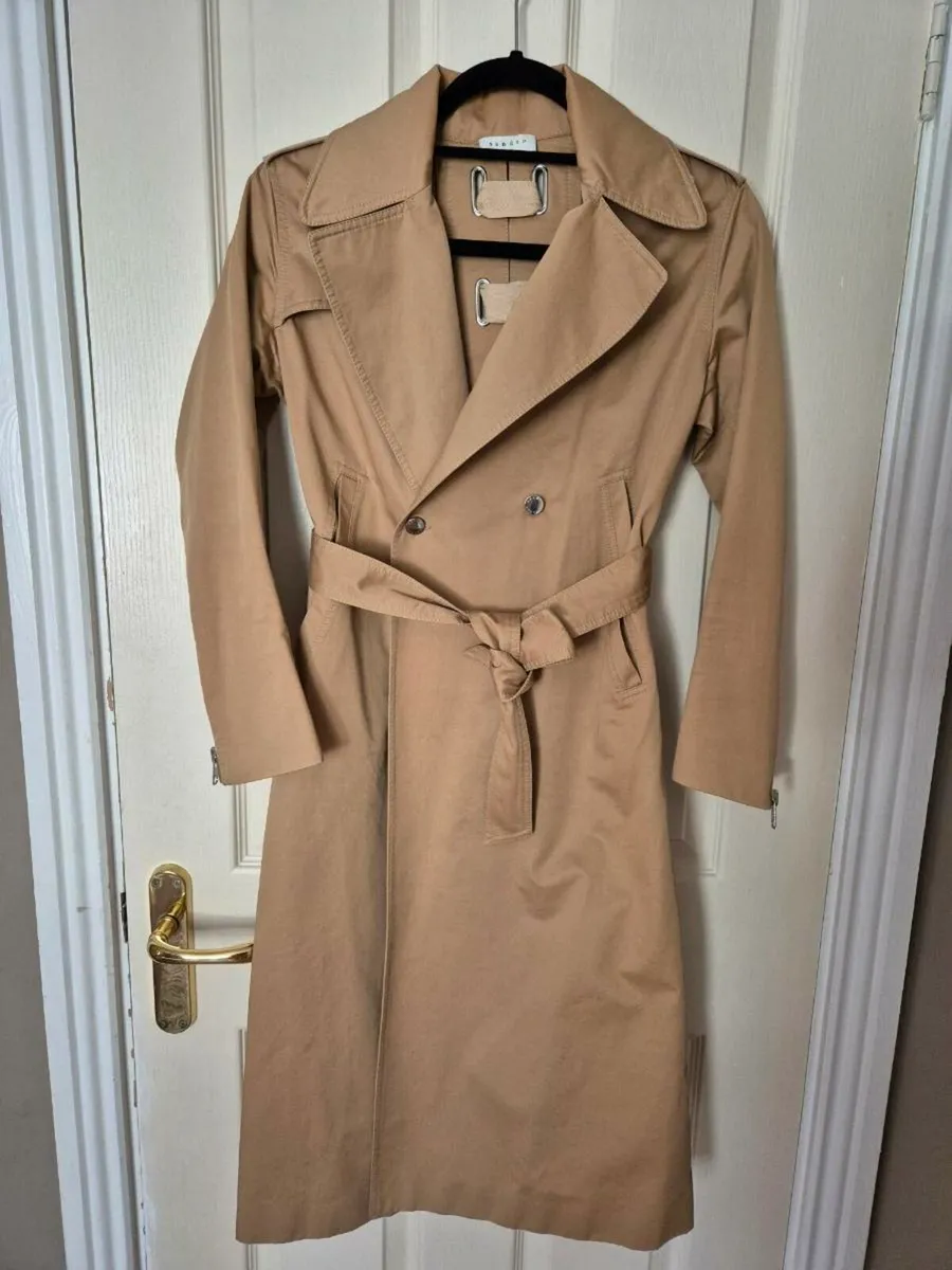 Sandro summer trench coat with belt - Image 2