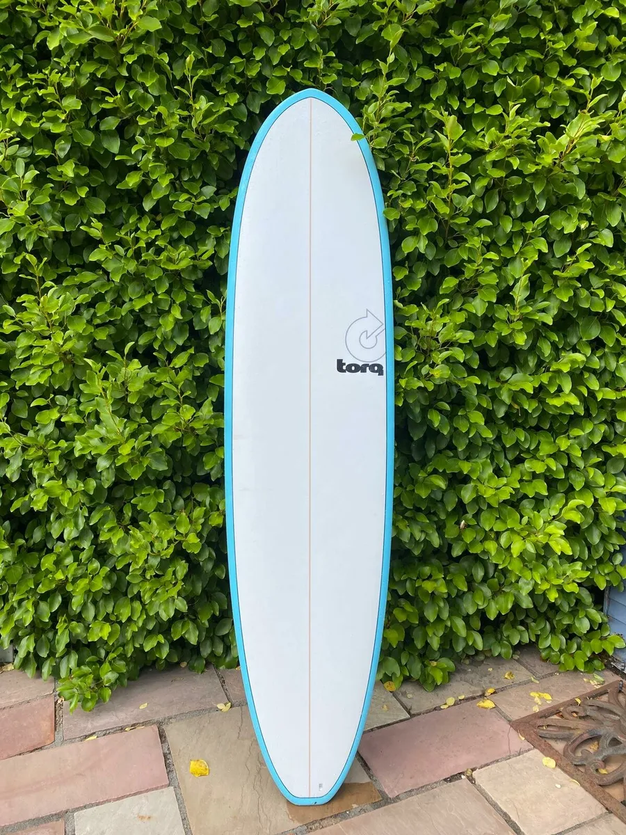 TORQ SURFBOARD EPOXY 7"4 BLUE PINLINE - Image 1