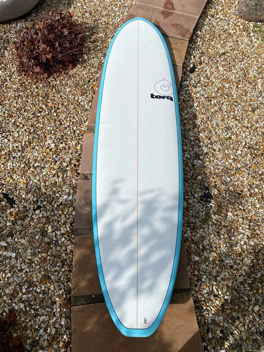 TORQ SURFBOARD EPOXY 7"4 BLUE PINLINE - Image 3