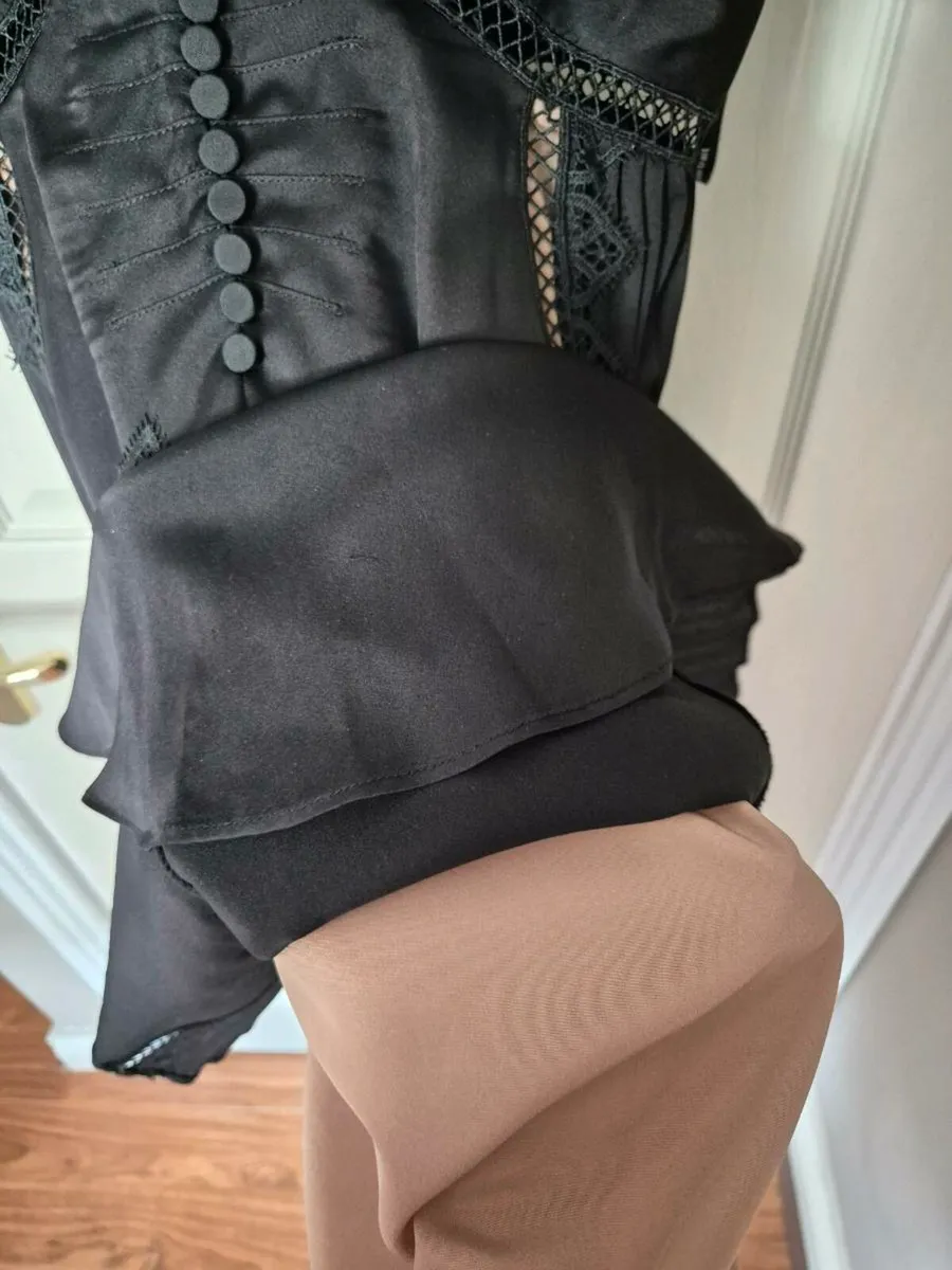 Self-portrait mini black dress - Image 4